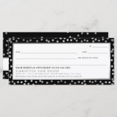 ギフト証モダン券グラムドット銀黒 (正面/裏面)