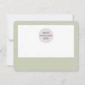 ギフト証モダン書の淡い色のビジネス (裏面)