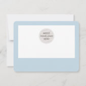 ギフト証モダン書の淡い色の青 (裏面)