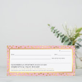 ギフト証モダン書グラムドットフェイク金ゴールドピンク (スタンド正面)