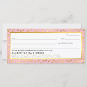 ギフト証モダン書グラムドットフェイク金ゴールドピンク (正面)