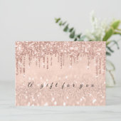 ギフト証明書の乾燥バラ金ゴールド封筒Invitati 招待状 (スタンド正面)