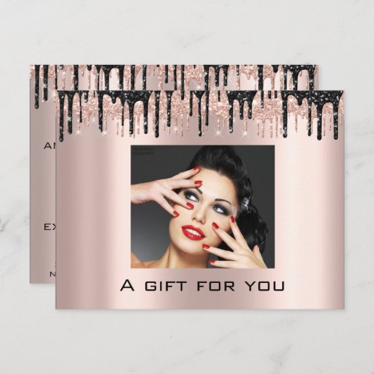 ギフト証明書の休日美しいバラシルバーラッシュ ポストカード (正面/裏面)