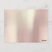 ギフト証明書の点滅の拡張メイクアップブルーピンク ポストカード (裏面)