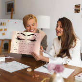 ギフト証明書の点滅の拡張メイクアップブルーピンク ポストカード