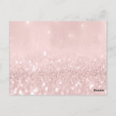 ギフト証明書まつげ拡張機能メイクアップグレーピンク ポストカード (裏面)