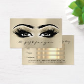 ギフト証明書アイボリーアイラッシュ拡張機能メイクアップ (デスク)