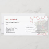 ギフト証明書キャンディキャン&ダークレッドボウ (裏面)