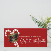 ギフト証明書キャンディキャン&ダークレッドボウ (スタンド正面)