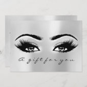 ギフト証明書グレーシルバーラッシュ美しい化粧 (正面/裏面)