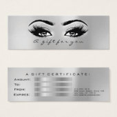 ギフト証明書グレースモール！まつげメイクアップアーティスト (正面&裏面)