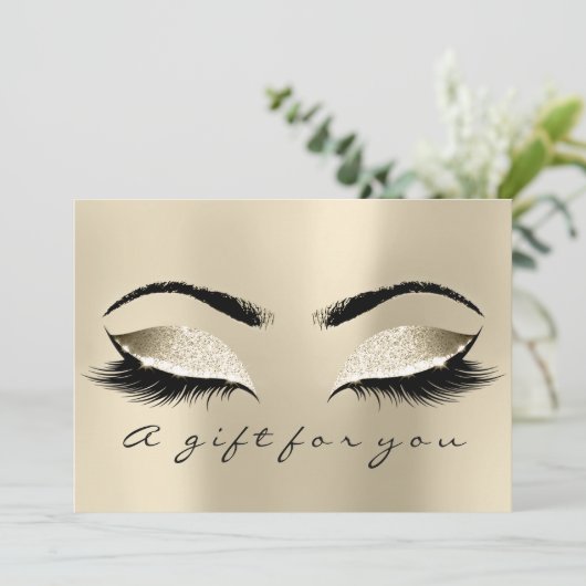 ギフト証明書シャンパイネラッシュ美しいメイクアップ (スタンド正面)