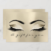 ギフト証明書シャンパイネラッシュ美しいメイクアップ (正面/裏面)