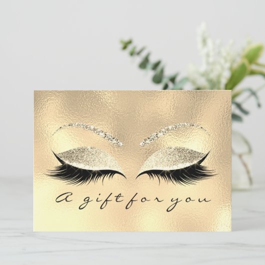 ギフト証明書シャンパイネラッシュ美しいメイクアップ (スタンド正面)