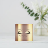 ギフト証明書セピア金ゴールドまぶしメイクアップアーティスト 割引カード (スタンド正面)