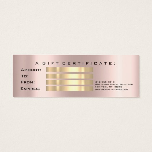 ギフト証明書ドリップバラ火花火化粧小 (裏面)