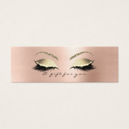 ギフト証明書バラスキン金ゴールドまばたきメイクアップVIP