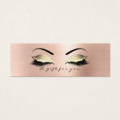 ギフト証明書バラピンクの金ゴールドまばたきメイクアップVIP (正面)