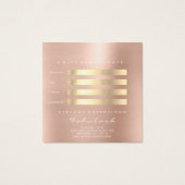 ギフト証明書バラホワイト金ゴールドまばたきメイクアップVIP (裏面)