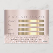 ギフト証明書バラ電解脱毛 ポストカード (裏面)