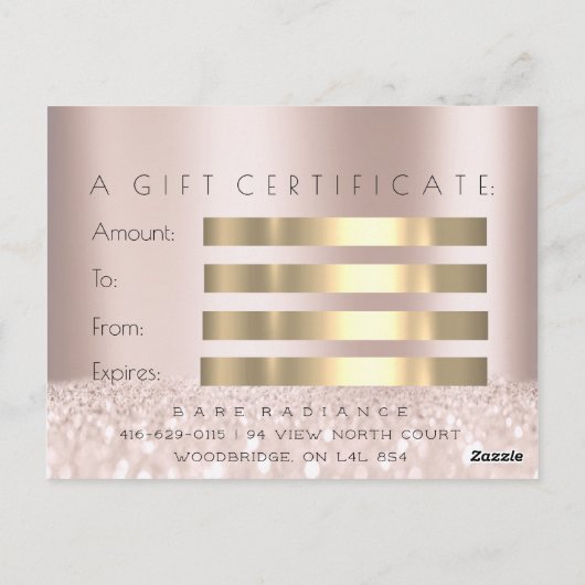 ギフト証明書バラ電解脱毛 ポストカード (裏面)