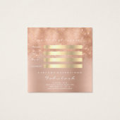 ギフト証明書ピンクグリッター金ゴールドまぶし化粧 (裏面)