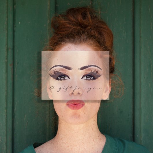 ギフト証明書ピンク赤面ラッシュ美しい化粧