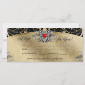 ギフト証明書ファッションサロンジュエリーゼブラボウ (裏面)