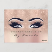 ギフト証明書マイクロブレード美容師ラッシュ1 ポストカード (裏面)