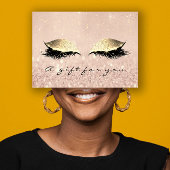 ギフト証明書メイクアップアーティスト金ゴールドラッシュ美しい