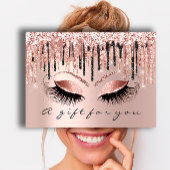 ギフト証明書メイクアップラッッシュヘア爪、 ネイル目バラ 名刺