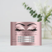 ギフト証明書メイクアップLash Microblading ポストカード (スタンド正面)