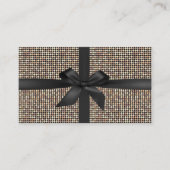 ギフト証明書モダン金ゴールドグリッターラグジュアリー 割引カード (正面)