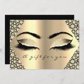 ギフト証明書ラッシュブラックダイヤモンドメイクアップ (正面/裏面)