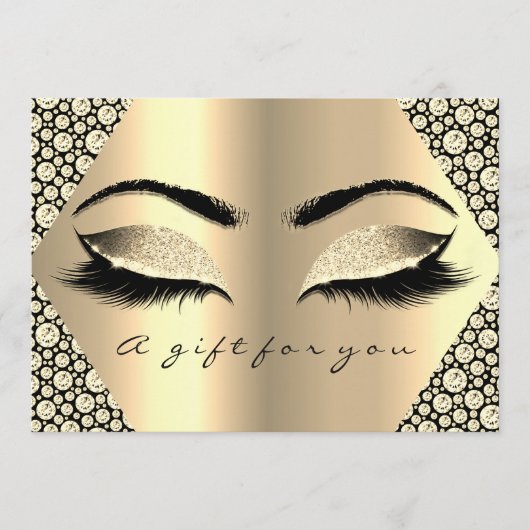 ギフト証明書ラッシュブラックダイヤモンドメイクアップ (正面)