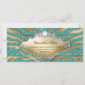 ギフト証明書交換サロンジュエリーティール（緑がかった色）金ゴールド (裏面)