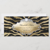 ギフト証明書交換サロンジュエリーブラック金ゴールド (裏面)