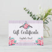 ギフト証明書保保フローラ衣類物掛けクローゼット (スタンド正面)