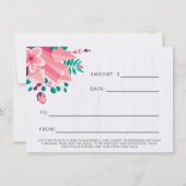 ギフト証明書保保フローラ衣類物掛けクローゼット (裏面)