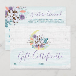 ギフト証明書南部フローラコットンムーンカード 招待状