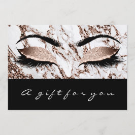 ギフト証明書大理石の銅まぶしスチュディメイクアップ