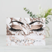 ギフト証明書大理石銅ラッシュ美しいメイクアップ (スタンド正面)