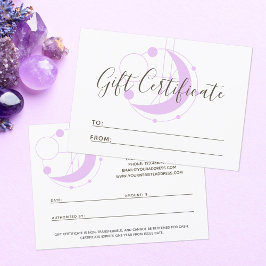 ギフト証明書形而上学的な幾何ムーンカード 招待状