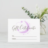 ギフト証明書形而上学的な幾何ムーンカード 招待状 (スタンド正面)