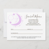 ギフト証明書形而上学的な幾何ムーンカード 招待状 (裏面)