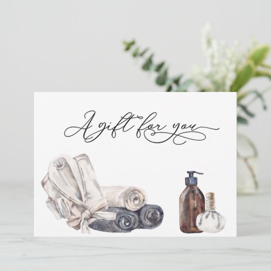 ギフト証明書日スパサロンマッサージ (スタンド正面)