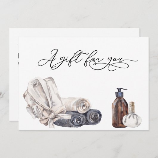 ギフト証明書日スパサロンマッサージ (正面/裏面)