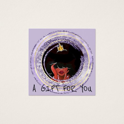 ギフト証明書爪、 ネイルヘアドレッサーメイクアップバイオレット (正面)