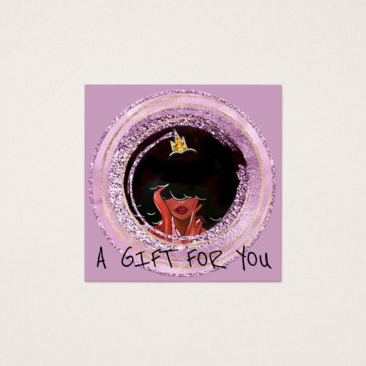 ギフト証明書爪、 ネイルヘアドレッサーメイクアップパープル (正面)