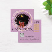 ギフト証明書爪、 ネイルヘアドレッサーメイクアップパープル (デスク)